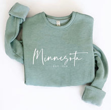 Load image into Gallery viewer, Minnesota Est. 1858 Sweatshirt - Sage
