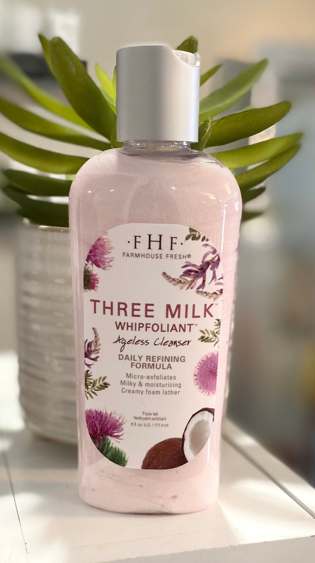 Three Milk Whipfoliant Ageless Cleanser 6oz