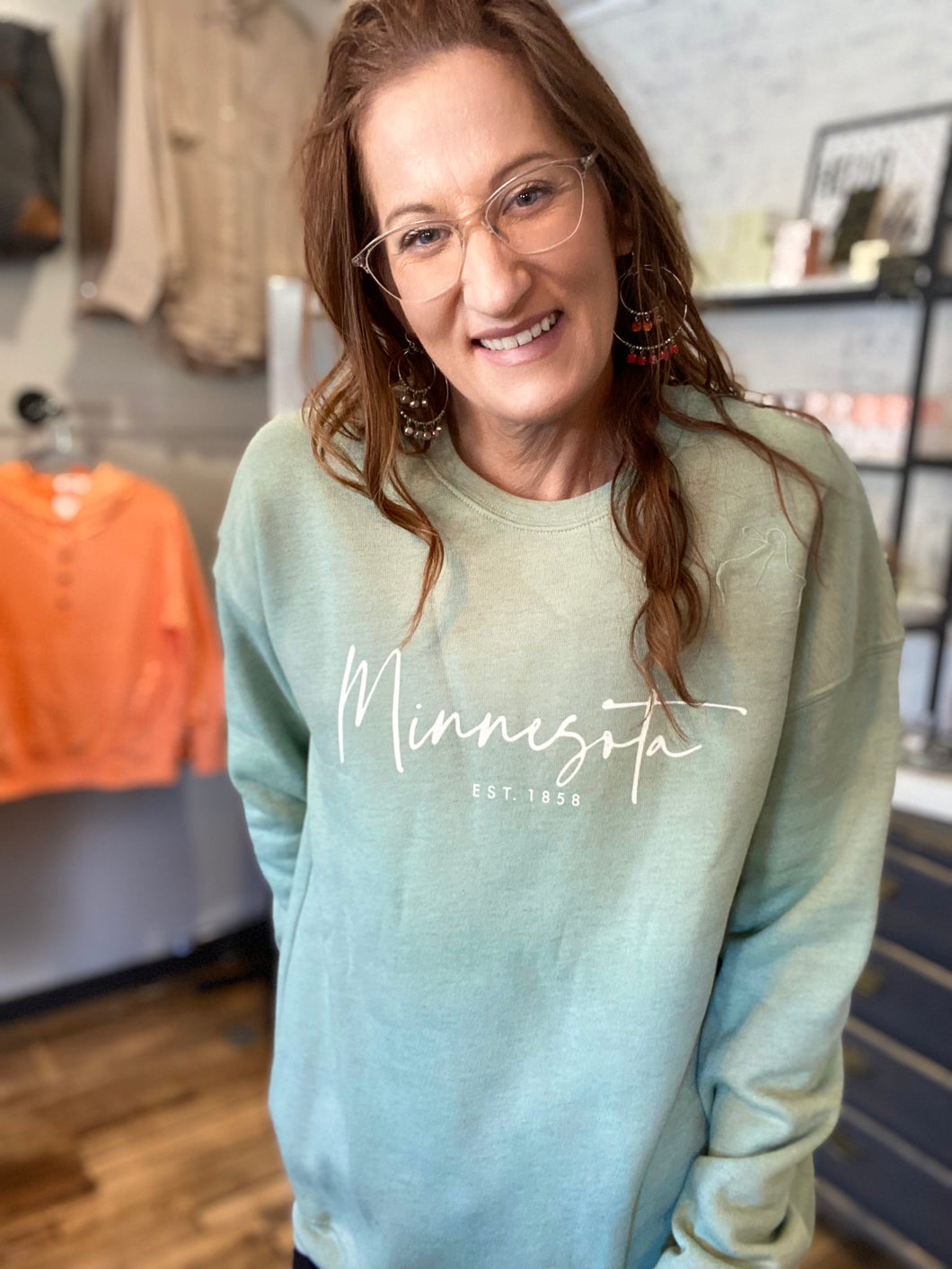 Minnesota Est. 1858 Sweatshirt - Sage