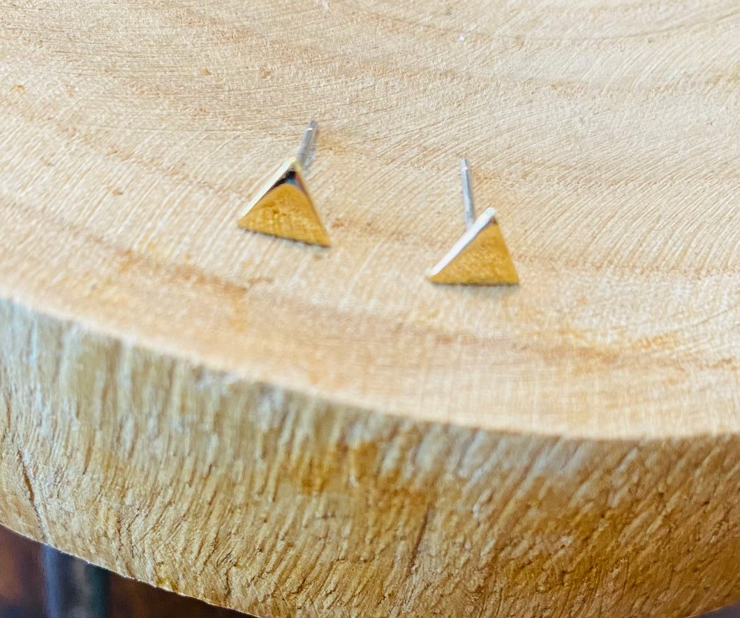 Lucky Charm Triangle Post Earrings