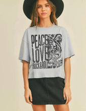 Load image into Gallery viewer, Peace Love Rock Tiger Tee
