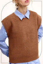 Load image into Gallery viewer, Godiva Sweater Vest Top
