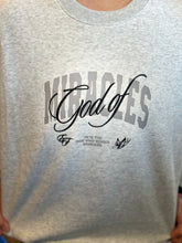 Load image into Gallery viewer, God of Miracles Embroidered Crewneck
